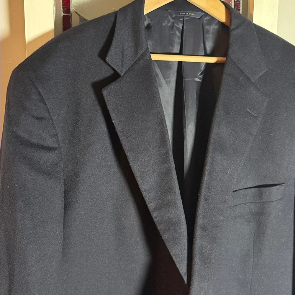 Brooks Brothers Loro Piana Cashmere 2 Button Men’s Blazer SZ 50R Navy Blue - Picture 2 of 7